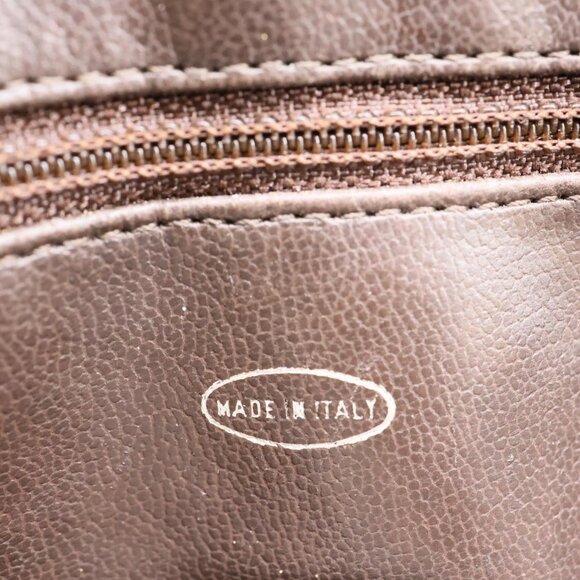 Chanel Vintage Quilted Lambskin Leather Chain Shoulder Bag Brown - Picture 14 of 15